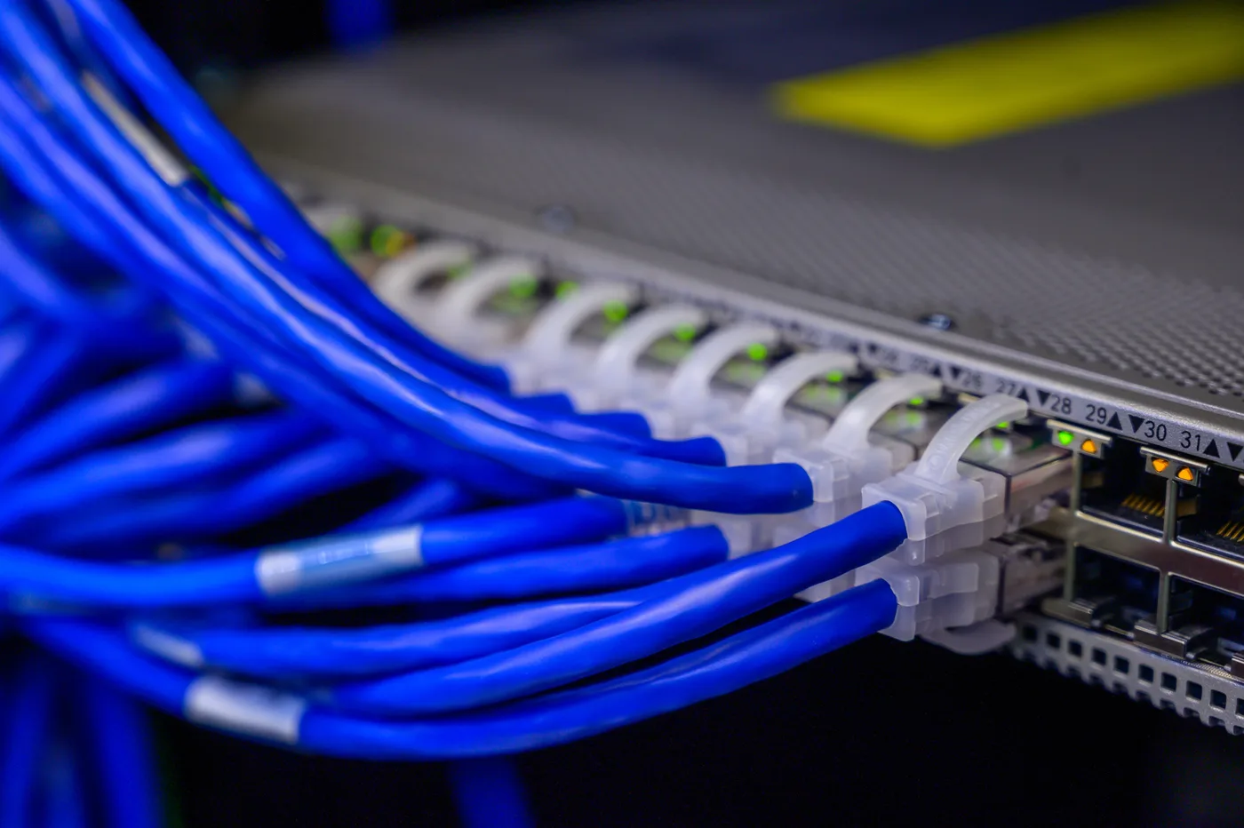 Ethernet connections on network equipment